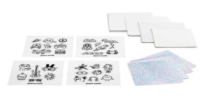 Tetoválás- és matricakészítő készlet utántöltő, MAPED CREATIV "Tattoos & Stickers"
